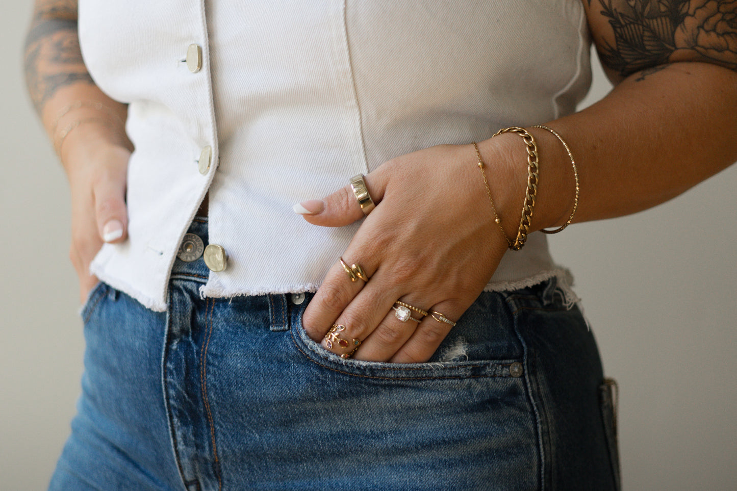 Pavé Crossover Ring