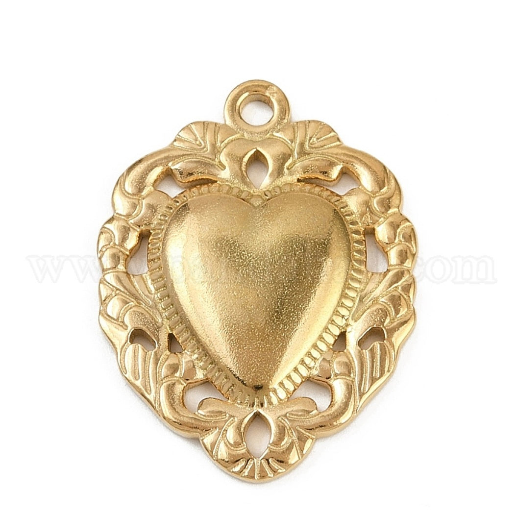 Ornate Heart Charm