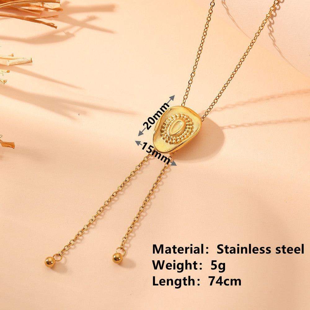 Cowboy Hat Slider Lariat Necklace – 18k PVD