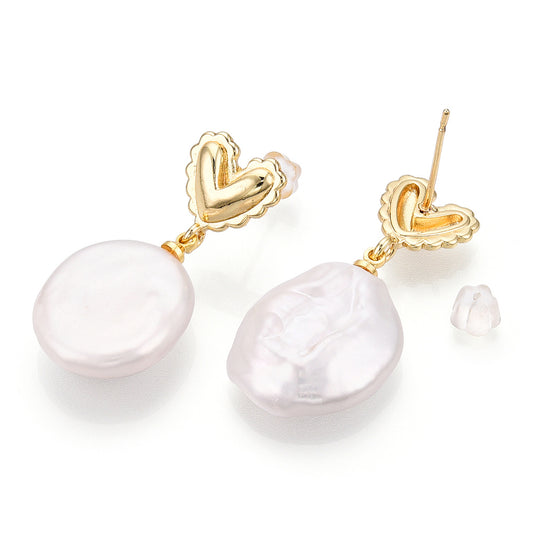 Everly Heart Drop Earrings