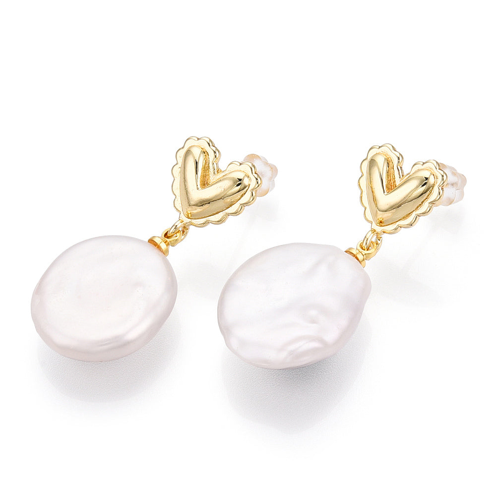 Everly Heart Drop Earrings