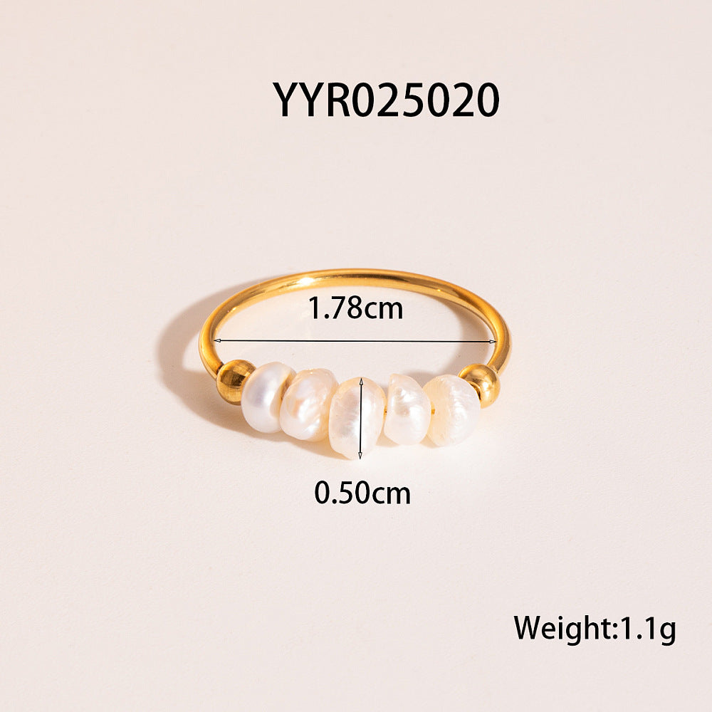 Freshwater Pearl Ring — Gold
