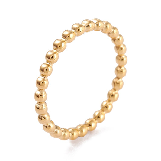 Beaded Band Ring — Gold