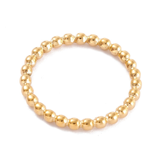 Beaded Band Ring — Gold