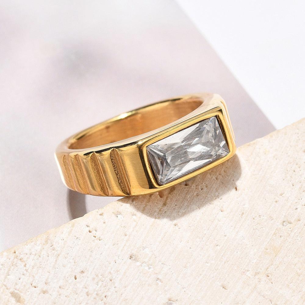 Statement Baguette Ring