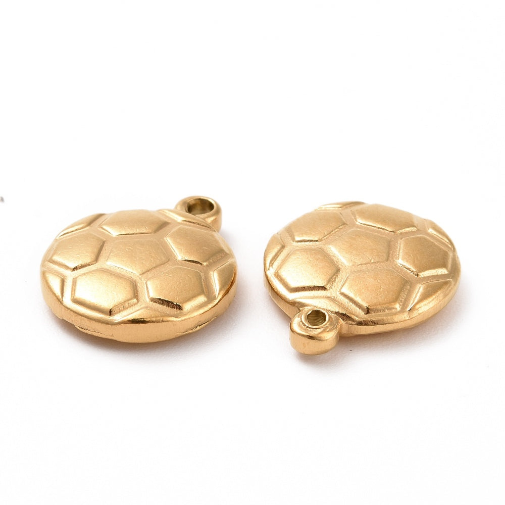 Soccer Ball Charm — Gold