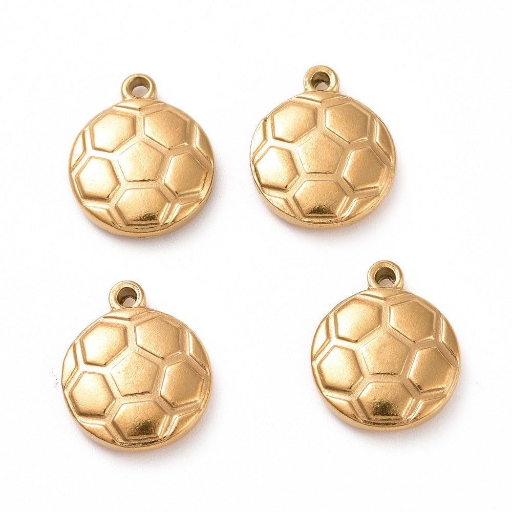 Soccer Ball Charm — Gold