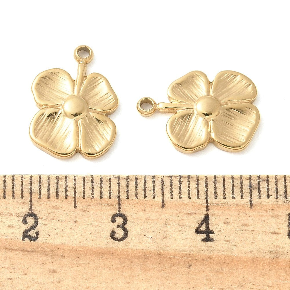 Floral Charm — Gold