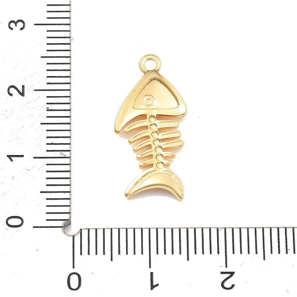 Fishbone Charm