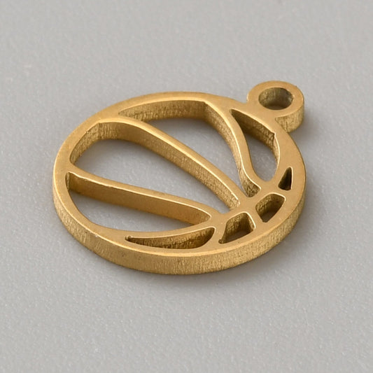Basketball Charm — Gold