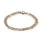 Mavery Luxe Dual-Tone Figaro Bracelet