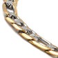Mavery Luxe Dual-Tone Figaro Bracelet