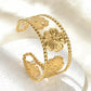 Golden Bloom Statement Cuff (Gold)