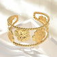 Golden Bloom Statement Cuff (Gold)