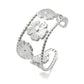 Silver Bloom Statement Cuff (Silver)