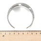 Silver Bloom Statement Cuff (Silver)