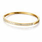 Taytum Gold Crystal Bangle