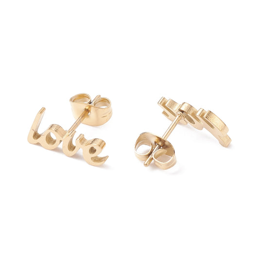 “Love You” Stud Earrings