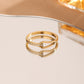 Infinity Spark Ring – 18k PVD with CZ Accents