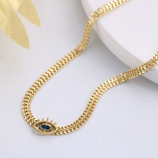 Evil Eye Choker – 18k PVD