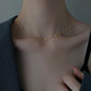 Dainty Satellite Bead Necklace – 18k PVD