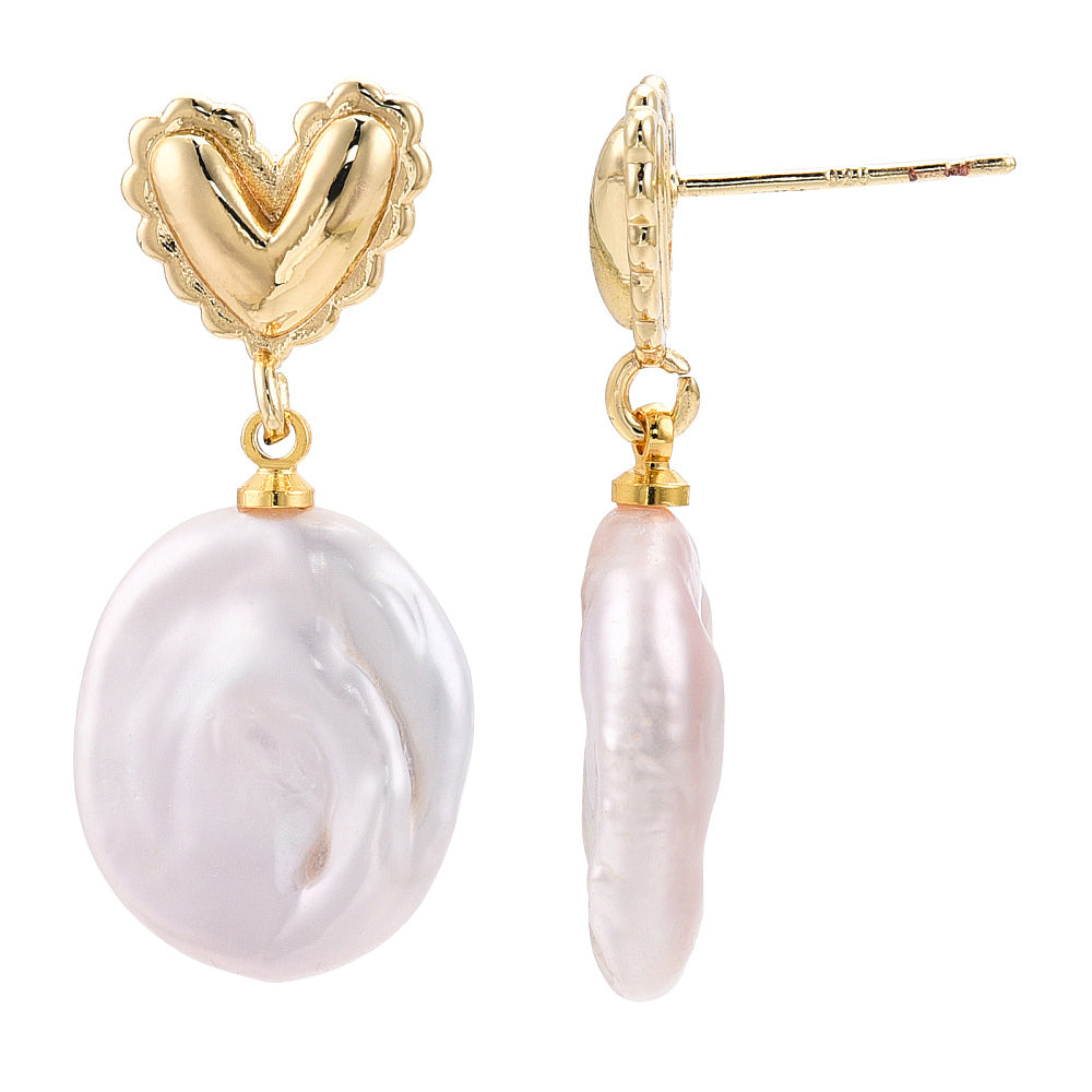Everly Heart Drop Earrings