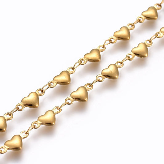 Sweetheart Puff Link Chain