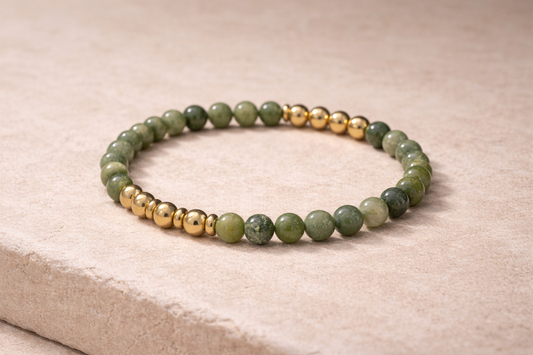 The Rowan Jade Stretch Bracelet