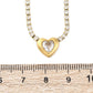 Golden Heart Tennis Necklace
