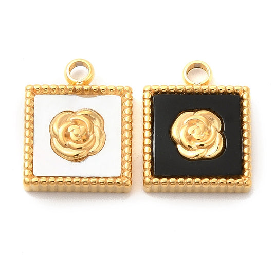 Rose Frame Charms