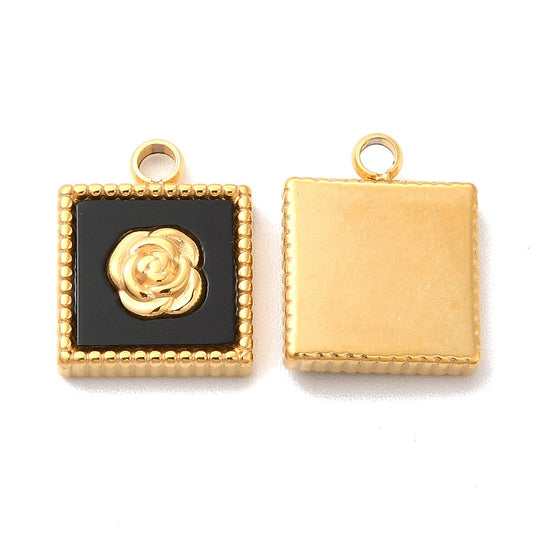 Rose Frame Charms