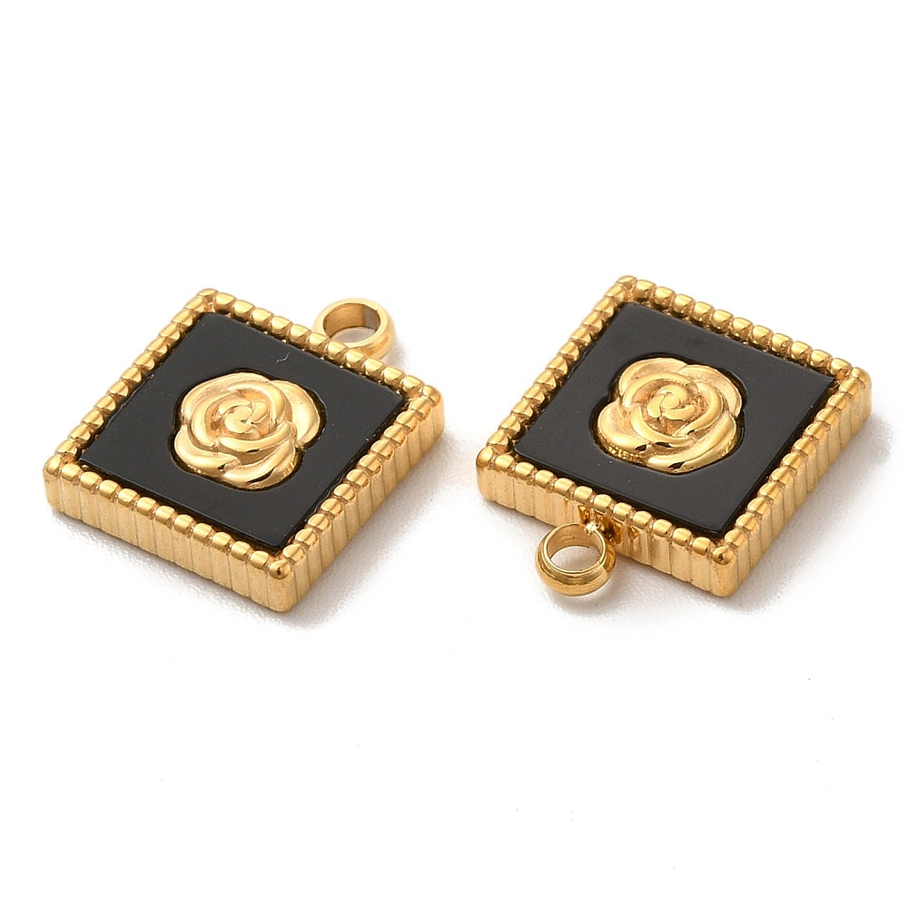 Rose Frame Charms