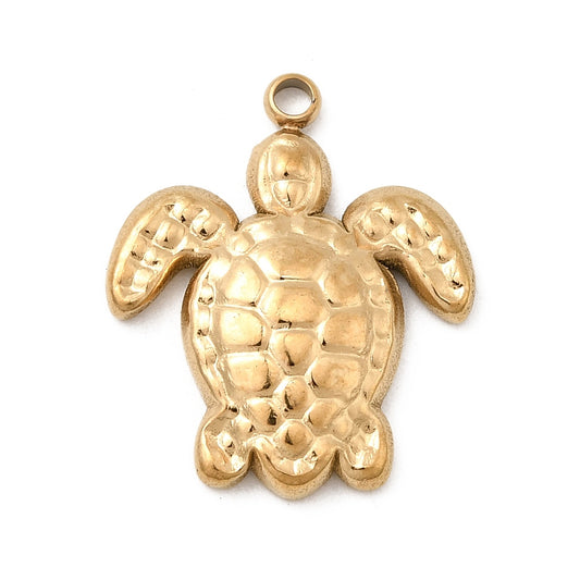 Turtle Charm — Gold