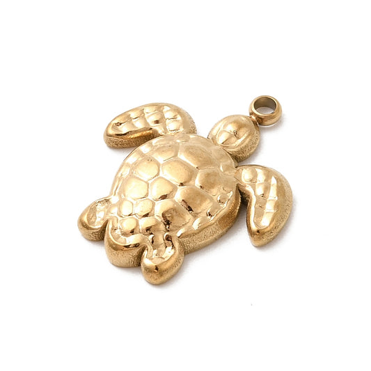 Turtle Charm — Gold
