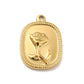 Oval Rose Charm