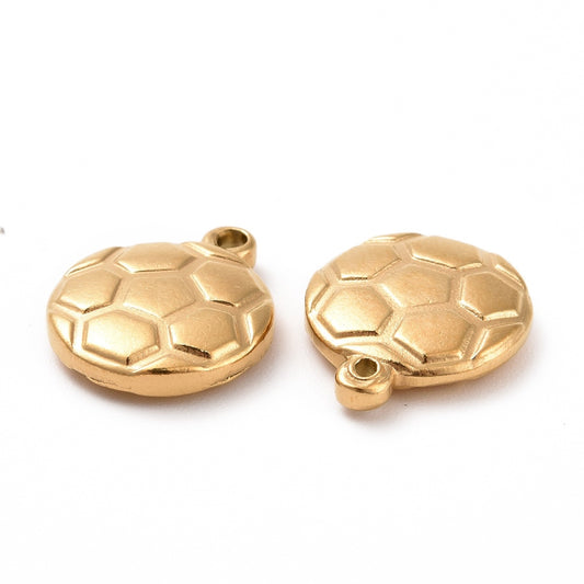 Soccer Ball Charm — Gold