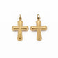Beaded Cross Charm — Gold