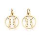 Baseball Charm — Gold